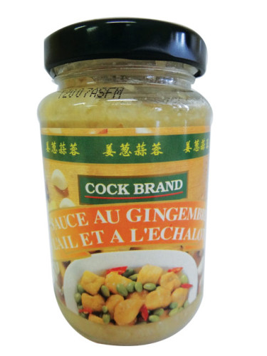 SAUCE AU GINGEMBRE AIL ET ECHALOTTE 