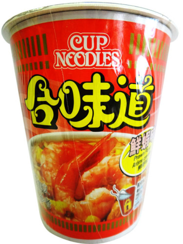 SOUPE AUX CREVETTES CUP NOODLES 