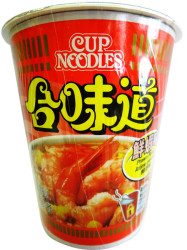 SOUPE AUX CREVETTES CUP NOODLES "NISSIN" 73G SOUPE AUX CREVETTES CUP NOODLES