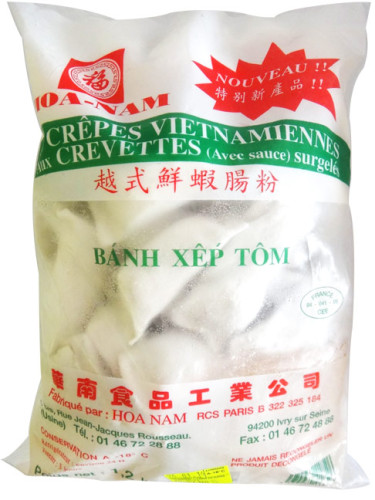 CREPES VIETNAMIENNES AUX CREVETTES AVEC SAUCE 