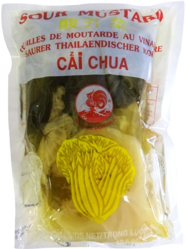 FEUILLES DE MOUTARDE AU VINAIGRE 